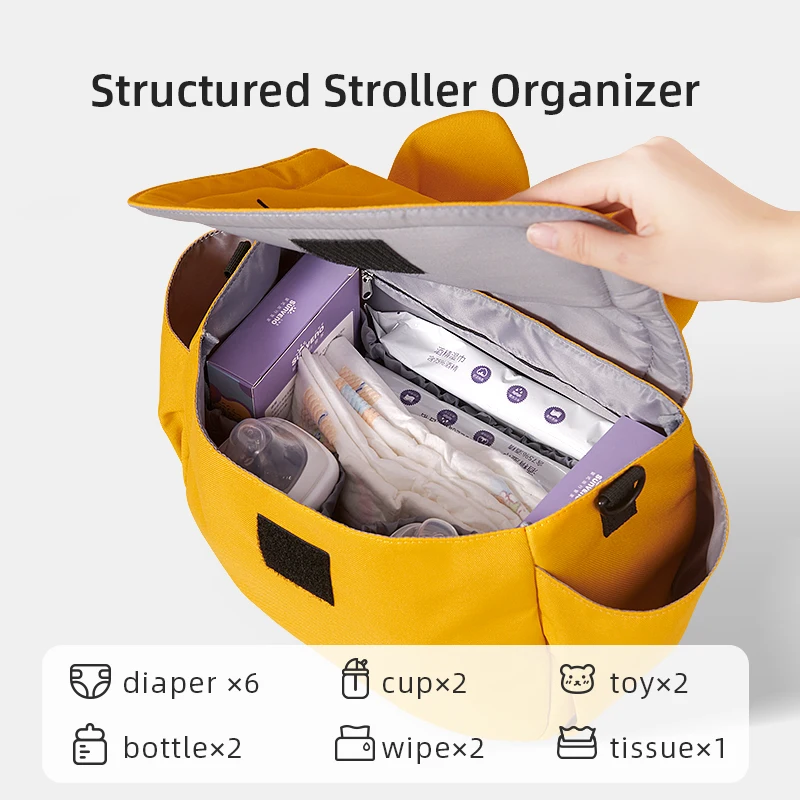 Sunveno Bolsa de pañales: gran capacidad para mamá, bebé y cochecito - imagen 4