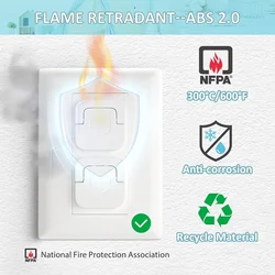 Protector de enchufe eléctrico para bebés con mango oculto