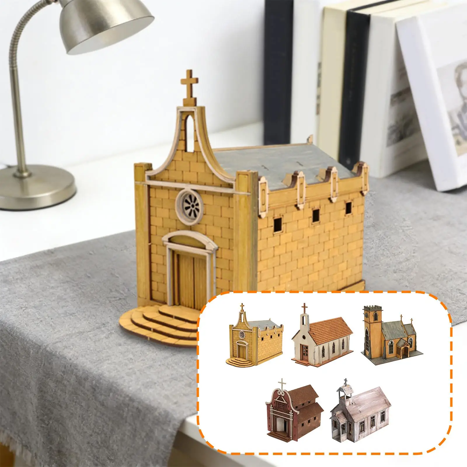 Maqueta arquitectura en madera para mesa de arena sin ensamblar
