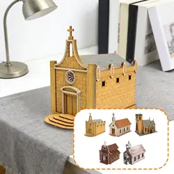 Maqueta arquitectura en madera para mesa de arena sin ensamblar