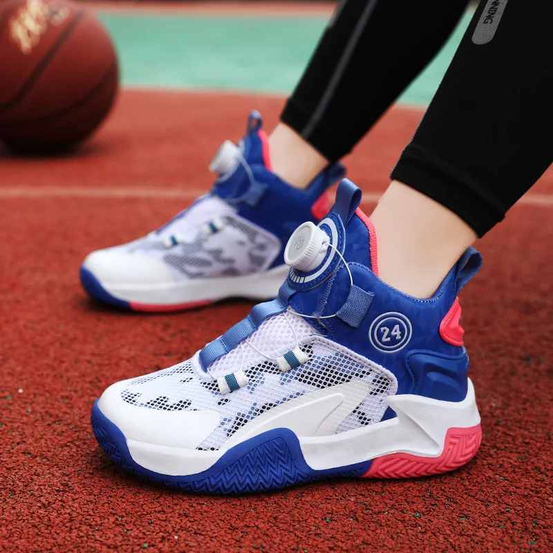 Zapatillas deportivas antideslizantes para niños de baloncesto - imagen 4