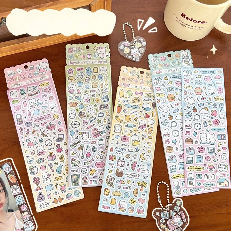 Pegatinas infantiles estilo coreano para álbum de recortes niñas