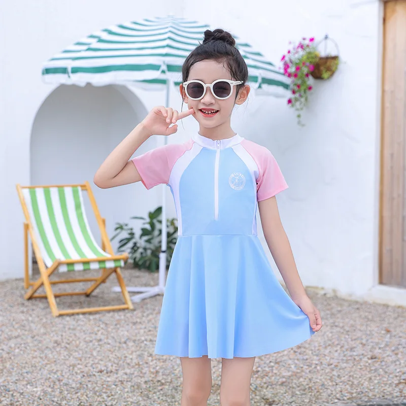 Traje de baño para niña con falda princesa secado rápido - imagen 3