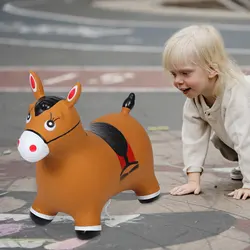 Caballo saltarín inflable reforzado para niños - interior y exterior
