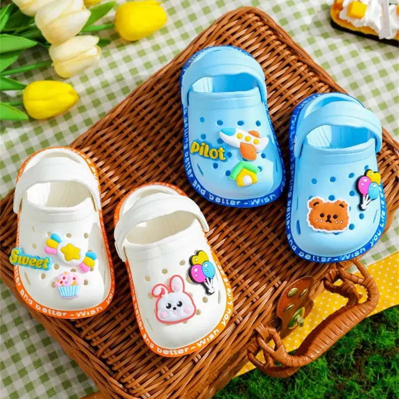 Sandalias de verano para niños antideslizantes suaves perforadas - imagen 4