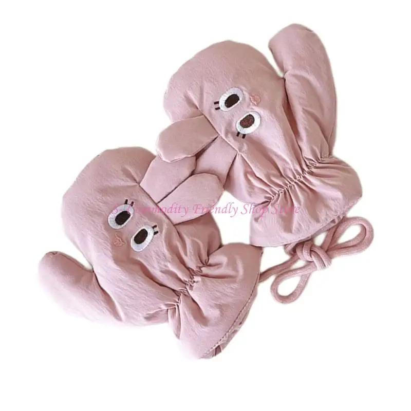 Guantes de invierno impermeables para niños con forro térmico - imagen 5