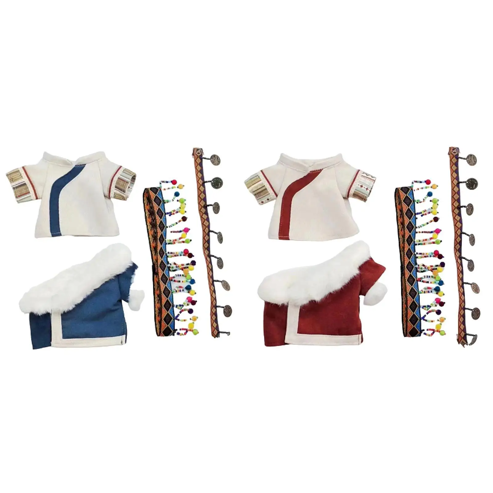 Conjunto de ropa étnica tibetana para muñecas, disfraz cómodo - imagen 5
