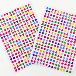 Pegatinas epoxi de cristal con dibujos animados para niños