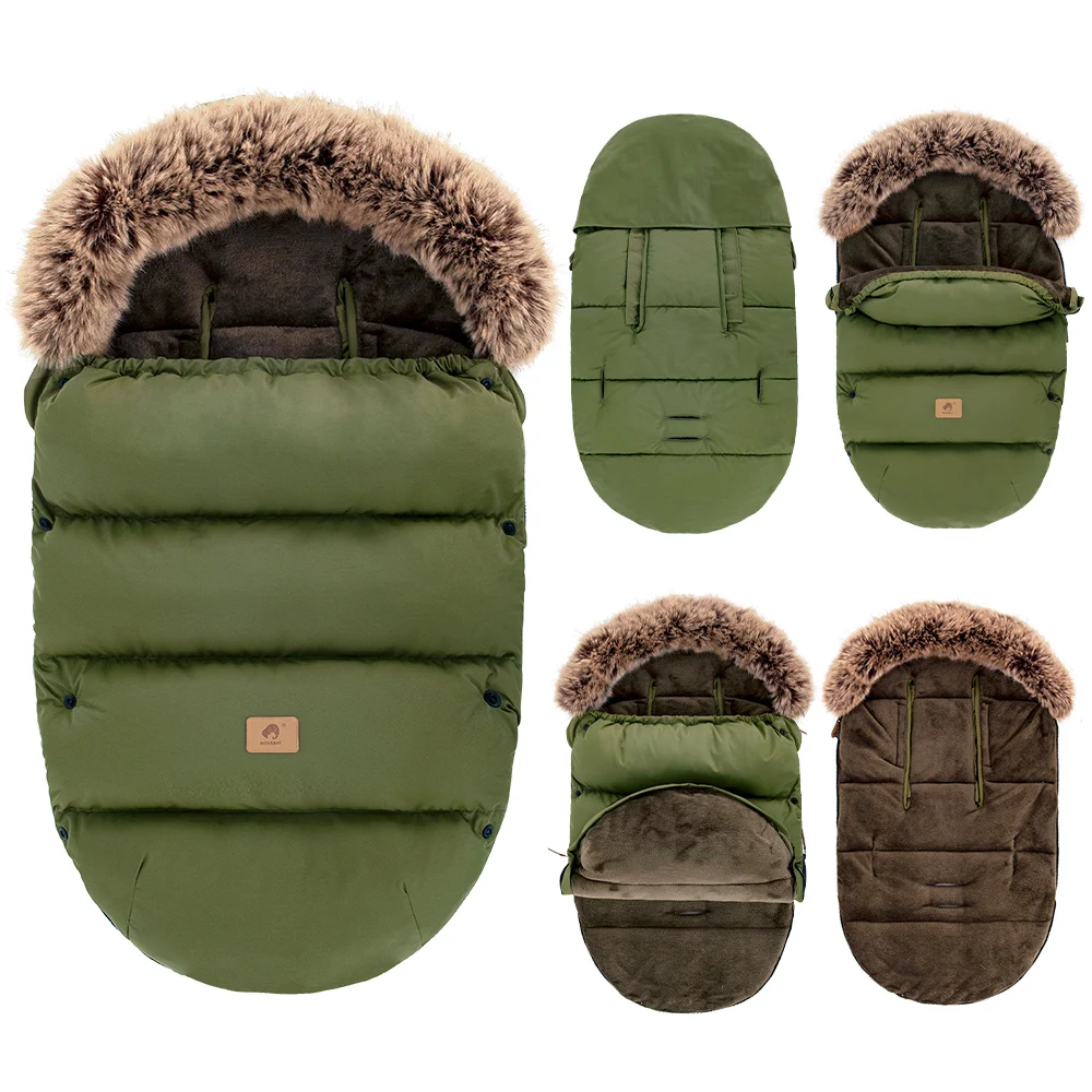 Saco polar para cochecito resistente al viento, transpirable y cálido - imagen 5