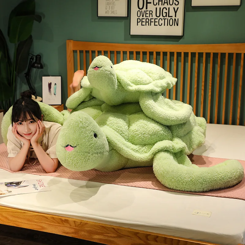 Almohada tortuga peluche gigante suave para sofá y regalo infantil - imagen 2