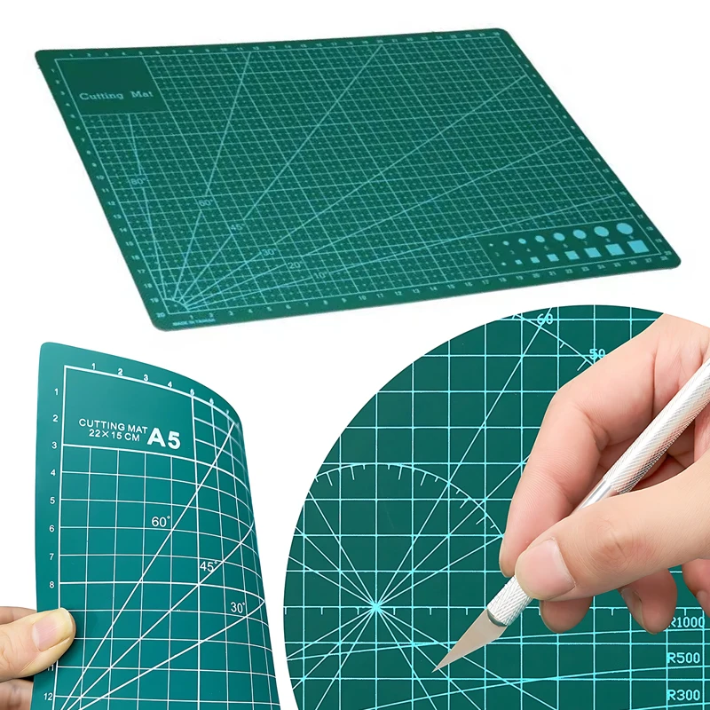 ZYF Tapete de corte autocurativo verde – Manualidades infantiles
