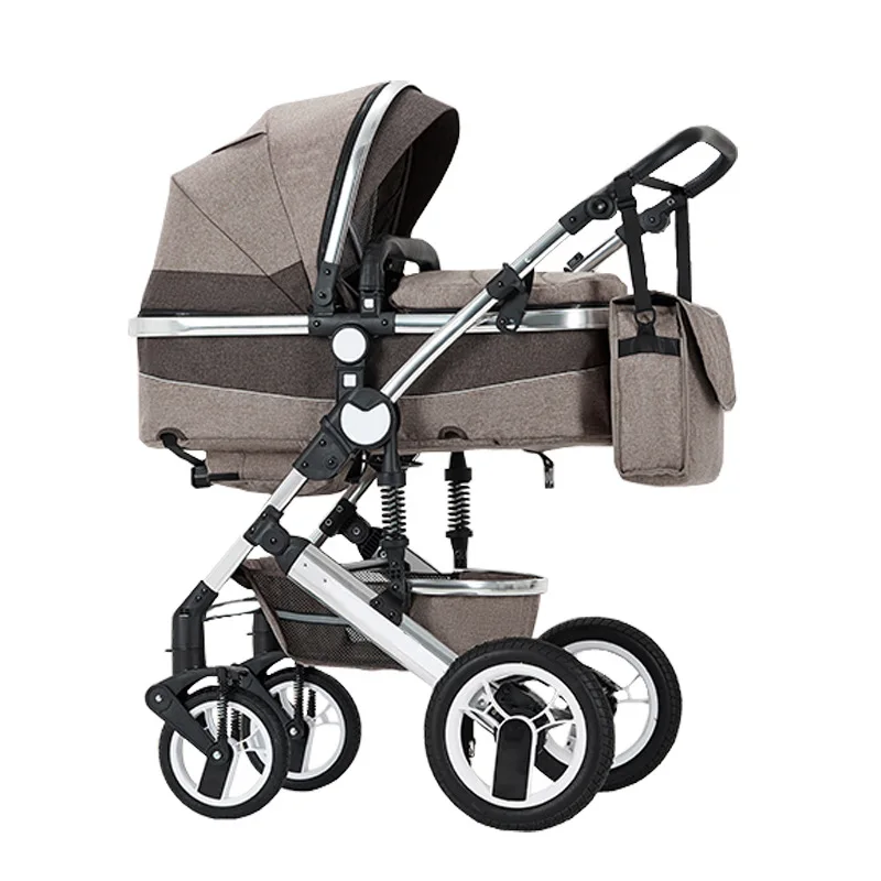 Cochecito de bebé con absorción de impactos y manillar reversible - imagen 3