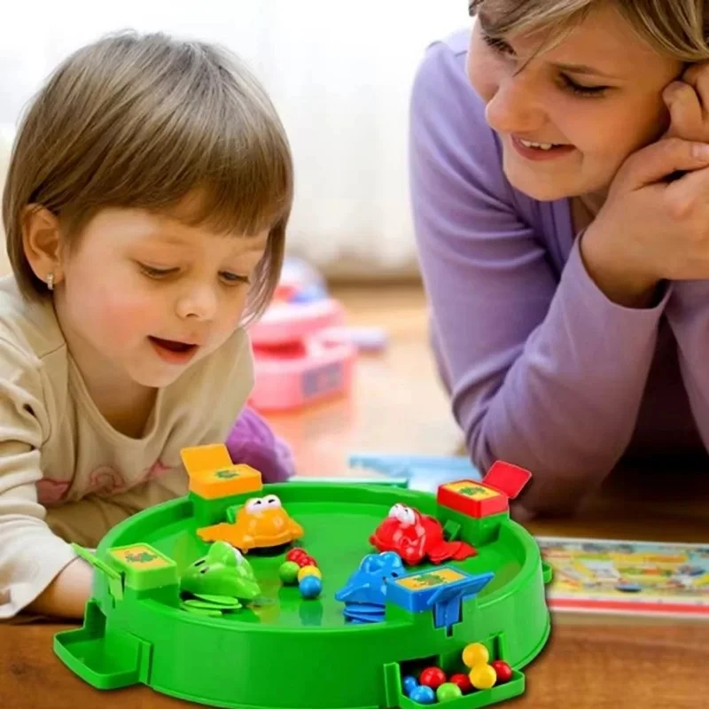 Juego educativo con rana que come frijoles, rompecabezas de mesa - imagen 5