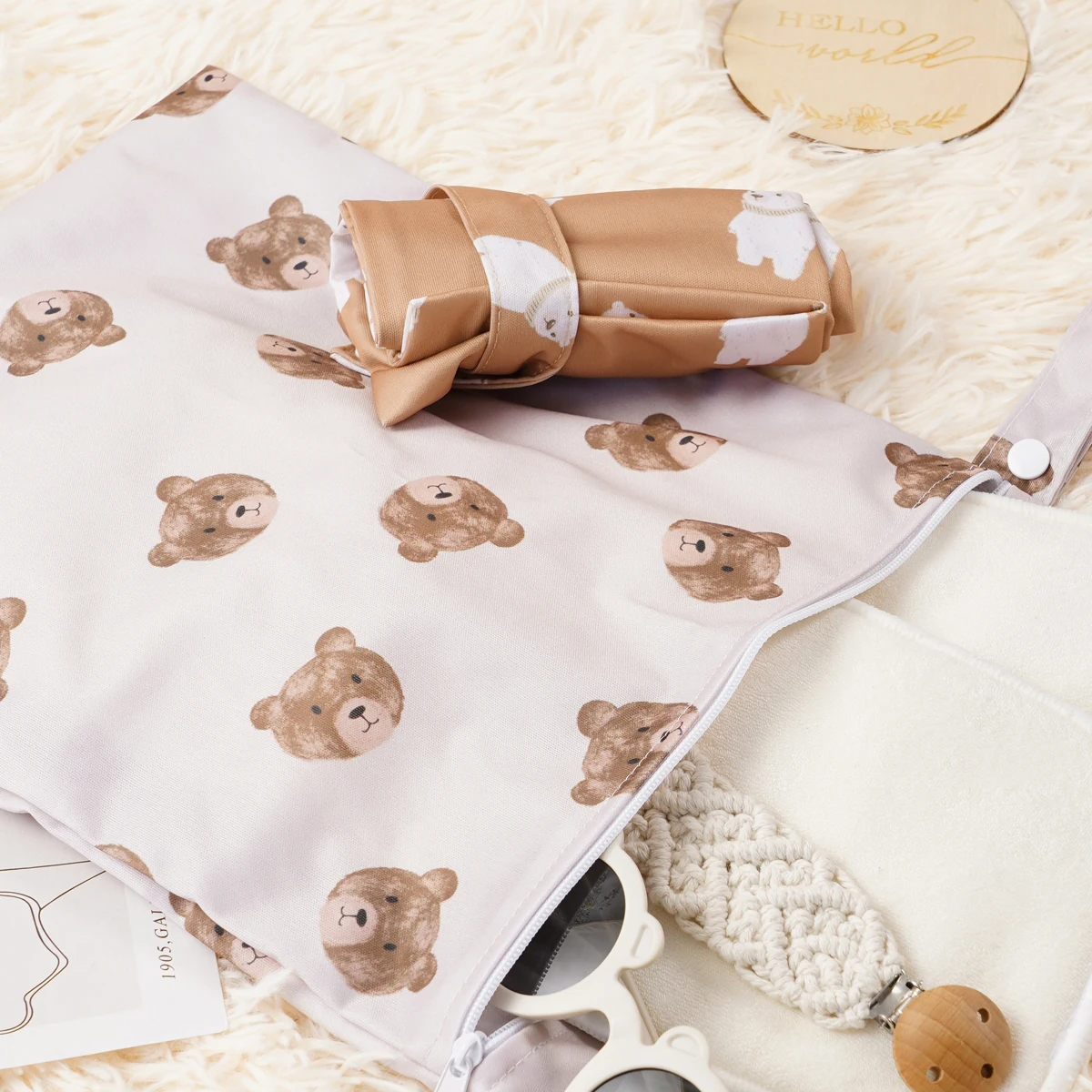 HappyFlute Bolsa Húmeda Impermeable Reutilizable Estampada - imagen 4