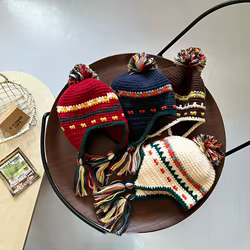 MILANCEL Gorro de punto con orejeras para niño