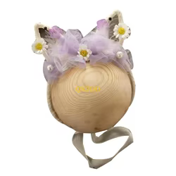 Gorro y diadema floral para bebé – Accesorios de sesión fotos