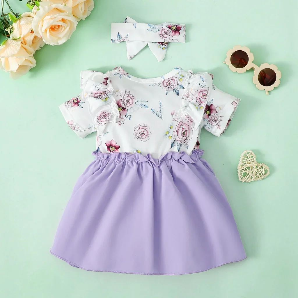 Vestido volantes florales para niña – Perfecto para fiestas de verano - imagen 2