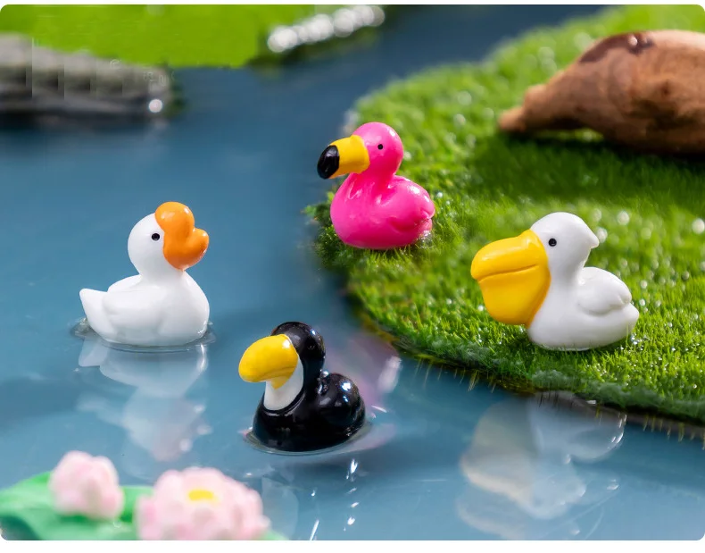 Escena de jardín miniatura