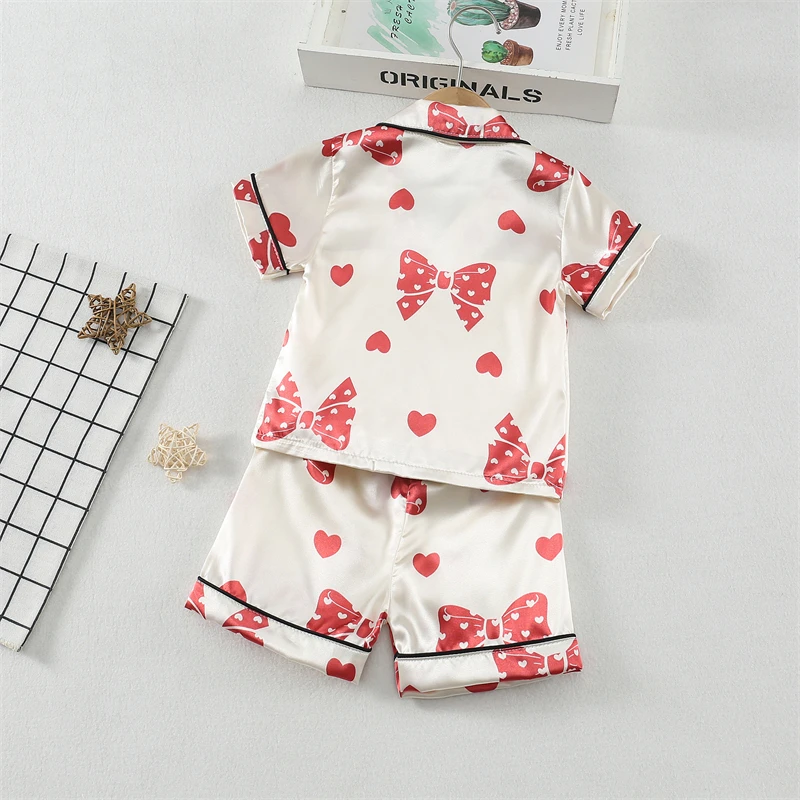 Conjunto de verano infantil: camisa y shorts para niñas y niños - imagen 3