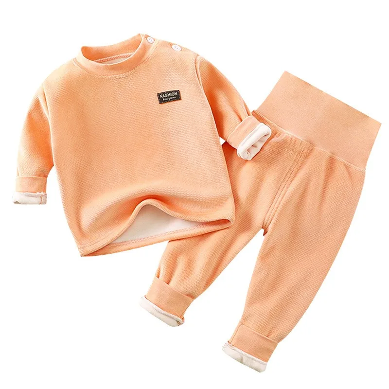 Conjunto de bebé forro polar, top punto grueso y pantalón cintura alta - imagen 5