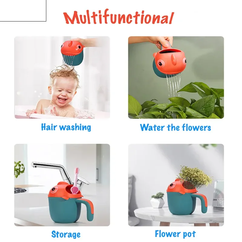Taza de champú tiburón con cuchara para bebé y niño - imagen 2