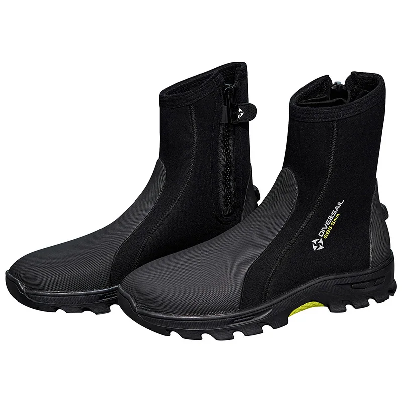 Botas de buceo de neopreno con cremallera y suela antideslizante