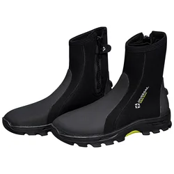 Botas de buceo de neopreno con cremallera y suela antideslizante