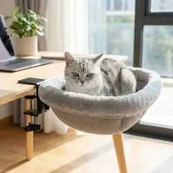 Cama semicircular para gatos desmontable antideslizante plegable