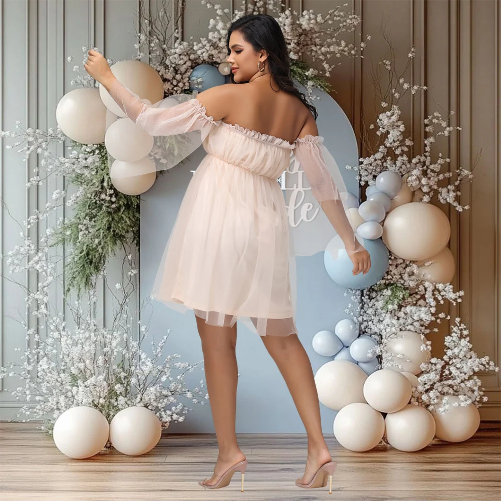 Vestido de malla para sesión de fotos de maternidad - imagen 2
