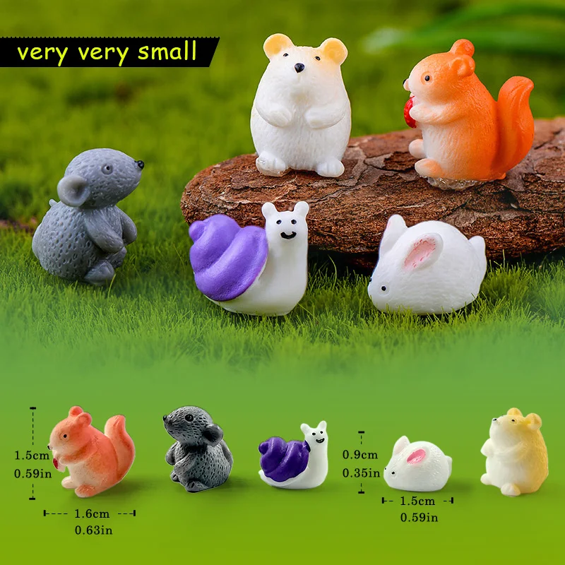 Miniaturas de animales para jardín de hadas infantil - imagen 3