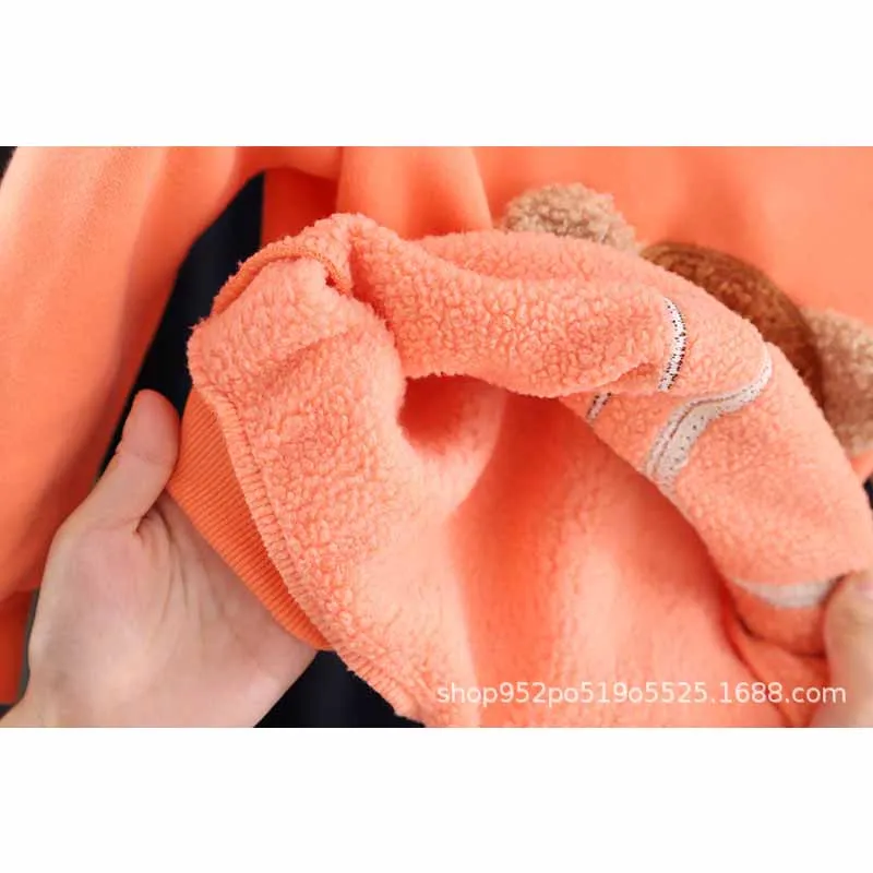 Conjunto de sudadera acolchada y pantalón para niños, invierno - imagen 2