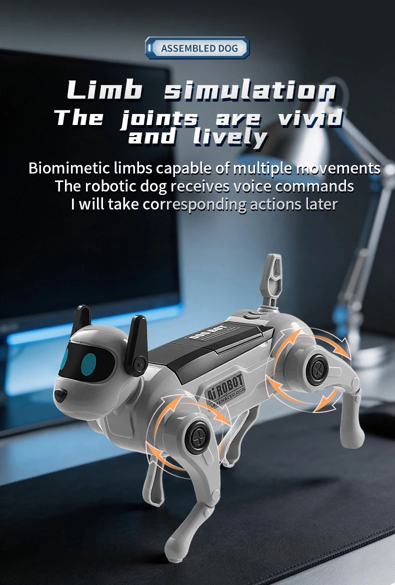 Perro robot en acción