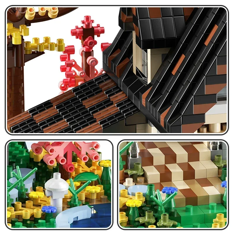 Bloques de construcción en madera para casas – juego educativo - imagen 4