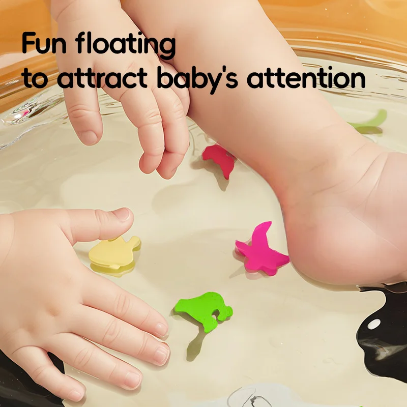 Tapete inflable acuático con diseño de oso para juego infantil