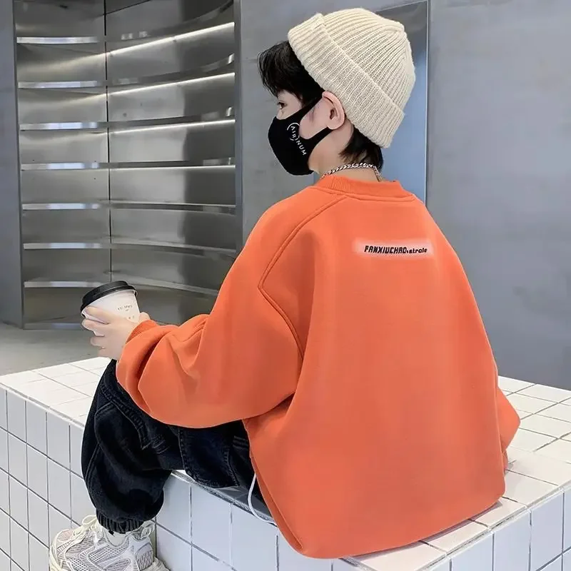 Sudadera de otoño para niños con cuello redondo y manga larga - imagen 5