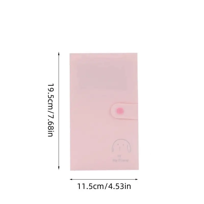 Álbum mini con bolsillos interiores transparentes