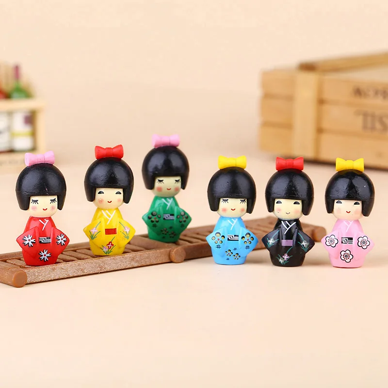 Figurita japonesa para niña - decoración mini bonsái y jardín de hadas - imagen 3