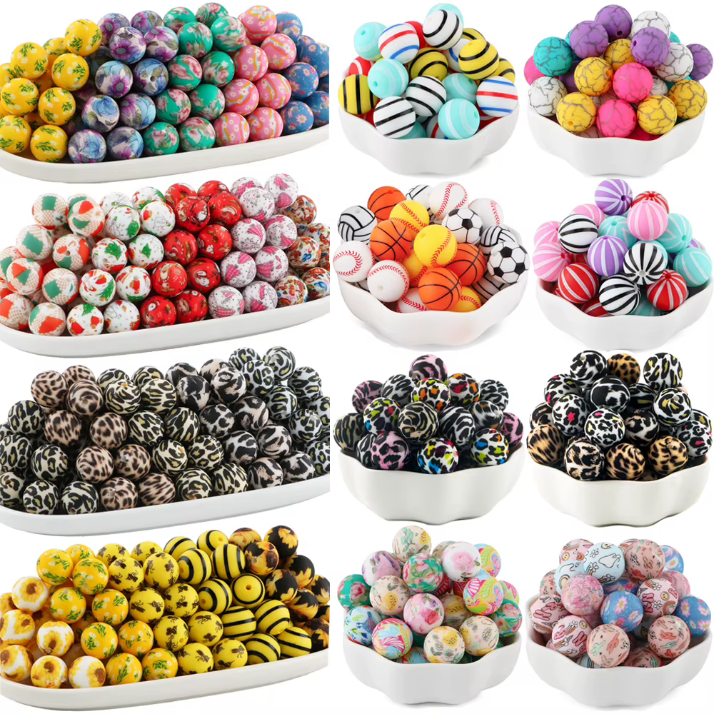 Cuentas silicona suave seguro para collares y pulseras bebé DIY - imagen 5