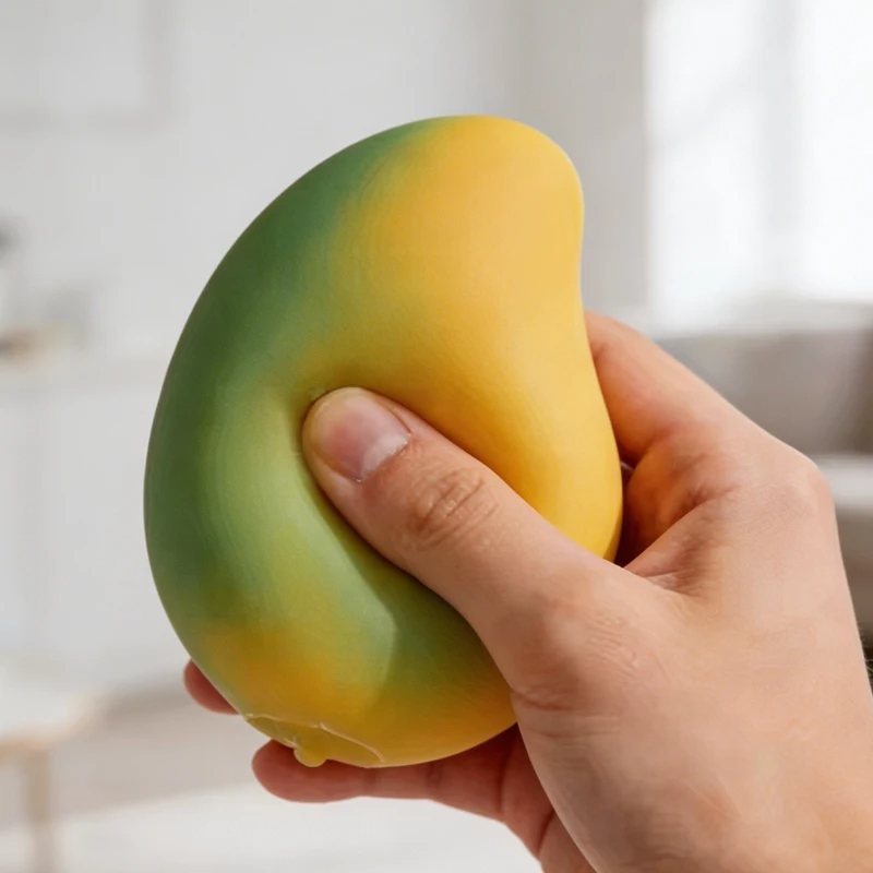 Juguete sensorial antiestrés Mango Mágico TPR suave, cambia color - imagen 4