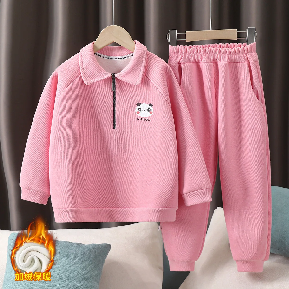Conjunto infantil invierno 2 piezas – Sudadera y pants niños manga larga - imagen 2
