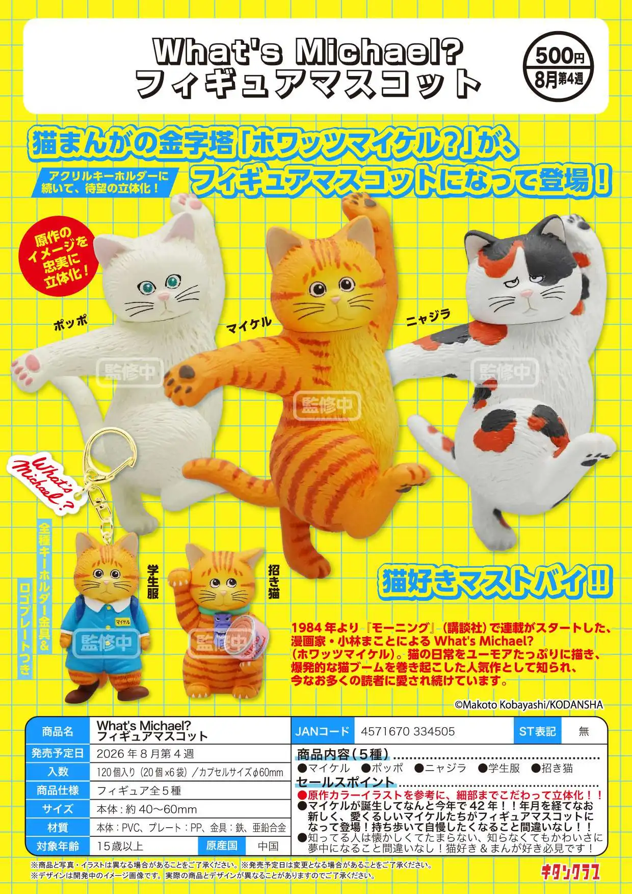 Figura en cápsula original tipo maneki-neko
