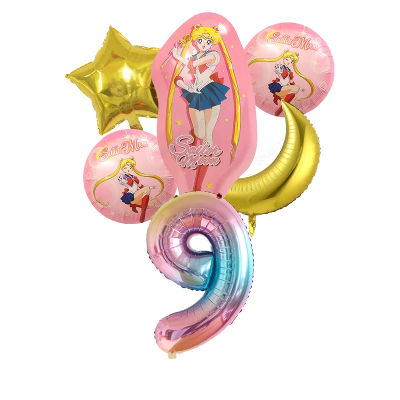 Globos Sailor Moon para cumpleaños y baby shower, decoración - imagen 5