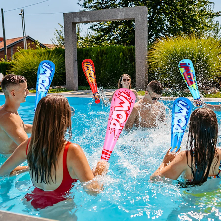 Juguete inflable de béisbol para piscina con pata colorida - imagen 2