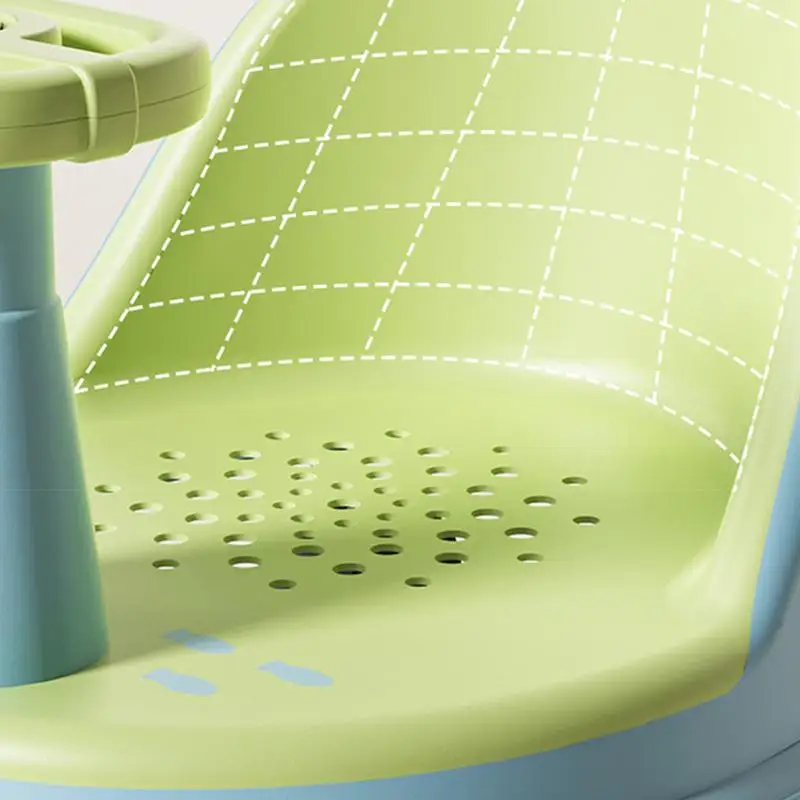 Asiento de baño bebé ergonómico antideslizante con rueda para ducha - imagen 4