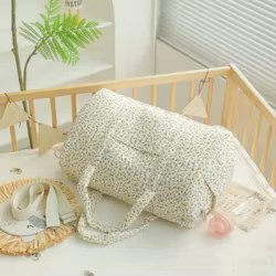 Bolso de mamá grande con estampado floral para pañales y viaje