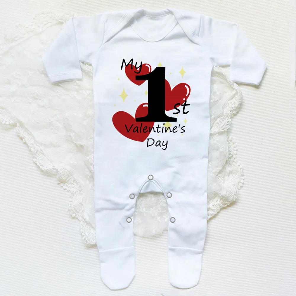 Pijama bebé San Valentín mono recién nacido regalo Día del Amor - imagen 5