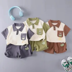 Conjunto de verano para bebé niño: camiseta y pantalón corto