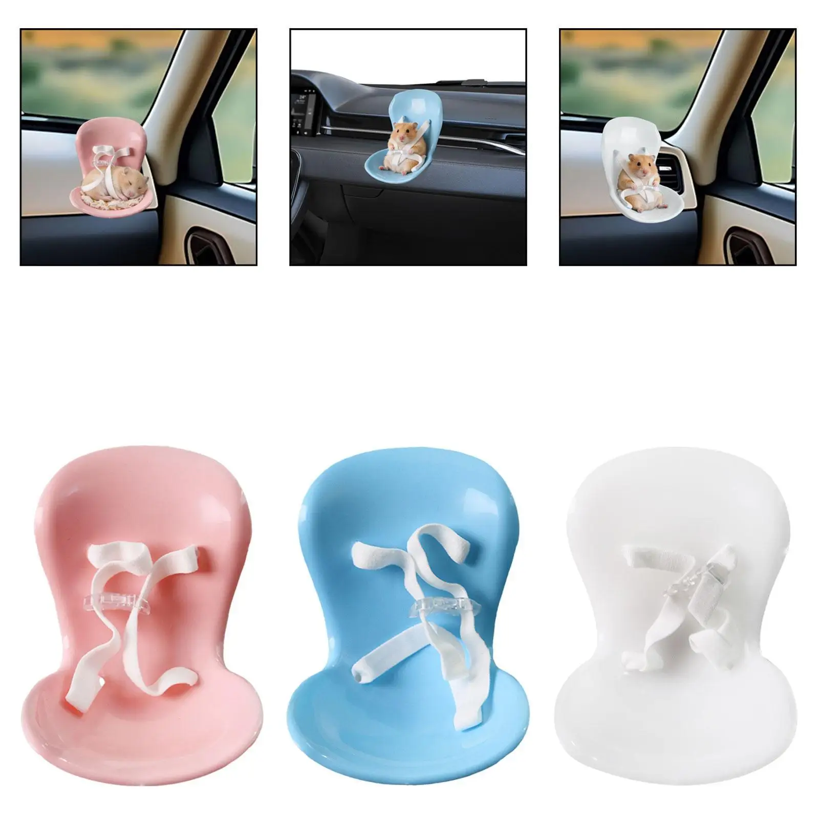 Asiento de peluche para auto con silla de muñeca de vinilo - imagen 2