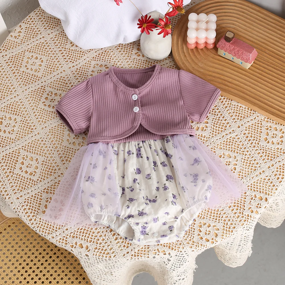 MILANCEL Conjunto de verano para niña: body y camisola de encaje - imagen 5