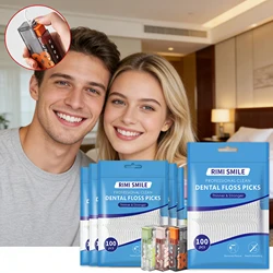 Hilo dental desechable automático en bolsa, ideal para viajes y camping